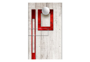 Fototapeet - Concrete, red frames and white knobs hind ja info | Fototapeedid | hansapost.ee