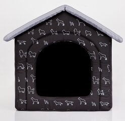 Лежак-будка Hobbydog R2 щенки, 44x38x45 см, черный цена и информация | Лежаки, домики | hansapost.ee