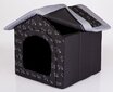 Maja-pesa Hobbydog R2 kutsikad, 44x38x45 cm, must hind ja info | Pesad, asemed | hansapost.ee