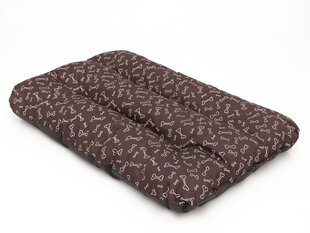 Hobbydog подушка Eco Prestige R2, 100x70x8 см, коричневая с костями цена и информация | Лежаки, домики | hansapost.ee