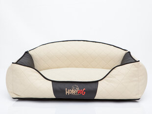 Hobbydog лежак Elite XL, песочный/черный, 84x65 см цена и информация | Лежаки, домики | hansapost.ee