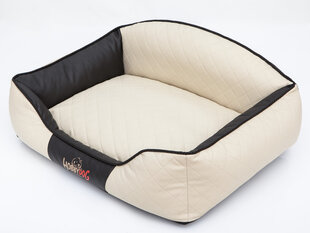 Hobbydog лежак Elite XL, песочный/черный, 84x65 см цена и информация | Лежаки, домики | hansapost.ee