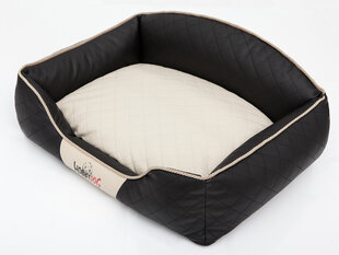 Hobbydog лежак Elite XL, черный/песочный, 84x65 см цена и информация | Лежаки, домики | hansapost.ee
