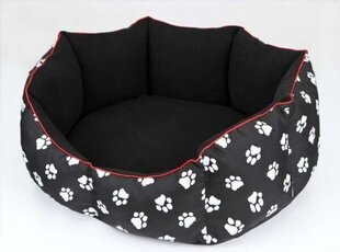 Koera pesa Hobbydog New York, L, Black Paws, 65x55 cm hind ja info | Pesad, asemed | hansapost.ee