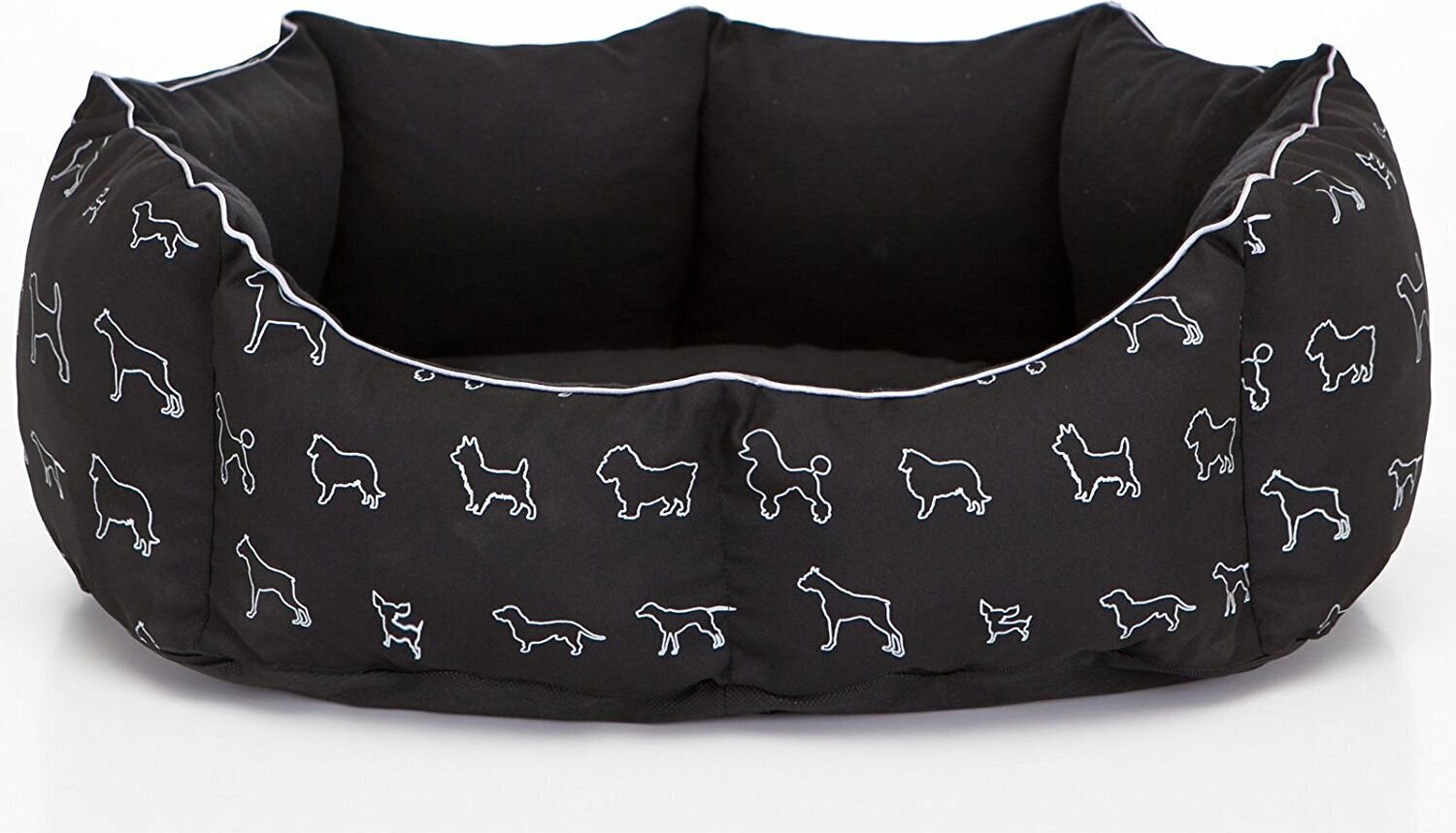 Koera pesa Hobbydog New York, L, Black Dogs, 65x55 cm hind ja info | Pesad, asemed | hansapost.ee