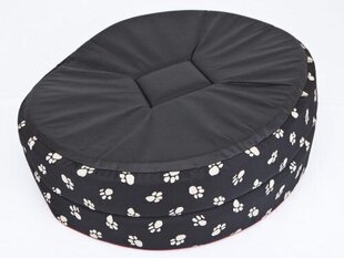 Hobbydog лежак Лапки R8, черный, 83x68 см цена и информация | Лежаки, домики | hansapost.ee