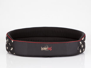 Hobbydog лежак Лапки R4, черный, 58x43 см цена и информация | Лежаки, домики | hansapost.ee