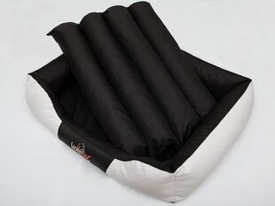 Hobbydog лежак Cesarean Standart, белый/черный R1, 65x52 см цена и информация | Лежаки, домики | hansapost.ee