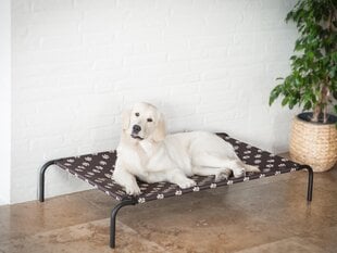 Hobbydog лежак Iron Brown Paws L, 80x42x15 см цена и информация | Лежаки, домики | hansapost.ee