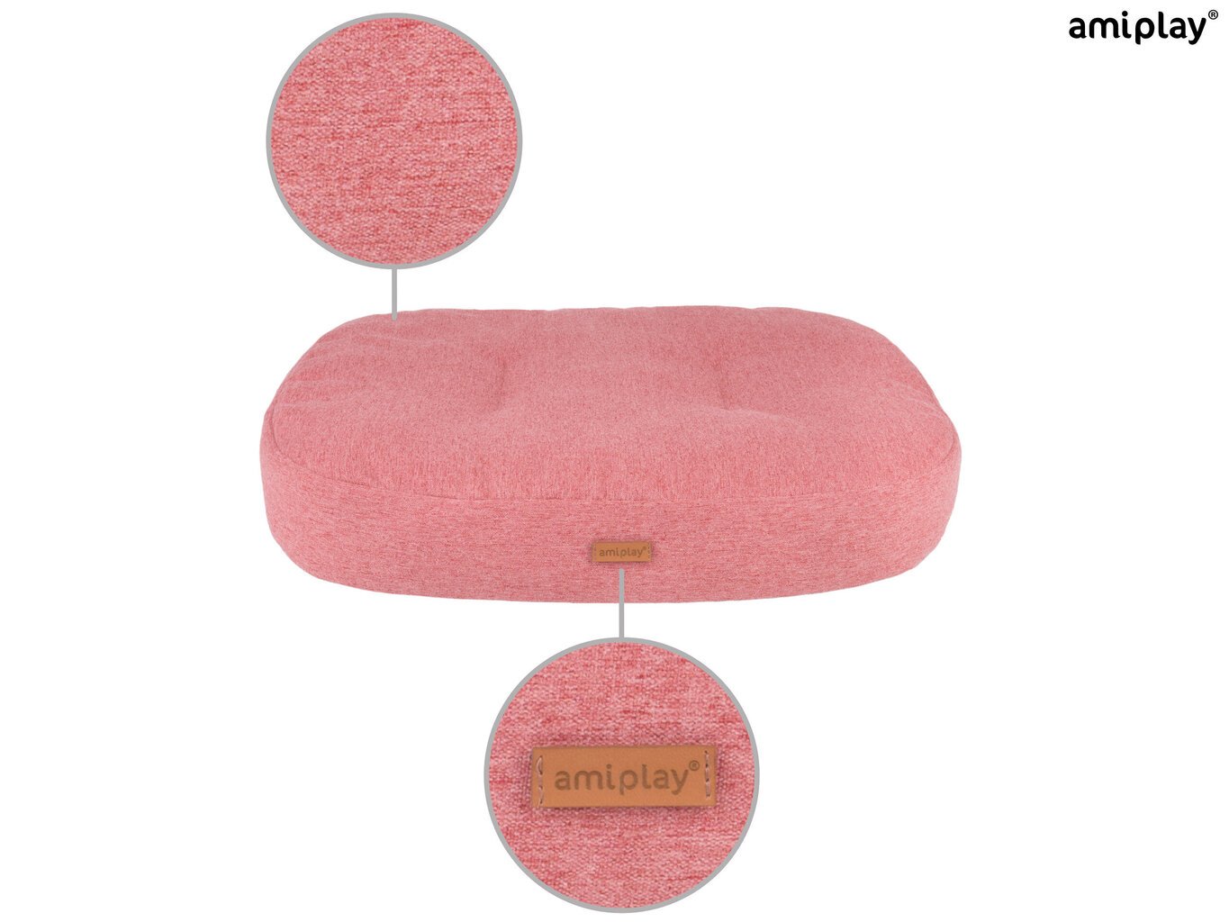 Amiplay ovaalne madrats Montana Pink XL, 102x83x11 cm цена и информация | Pesad, asemed | hansapost.ee