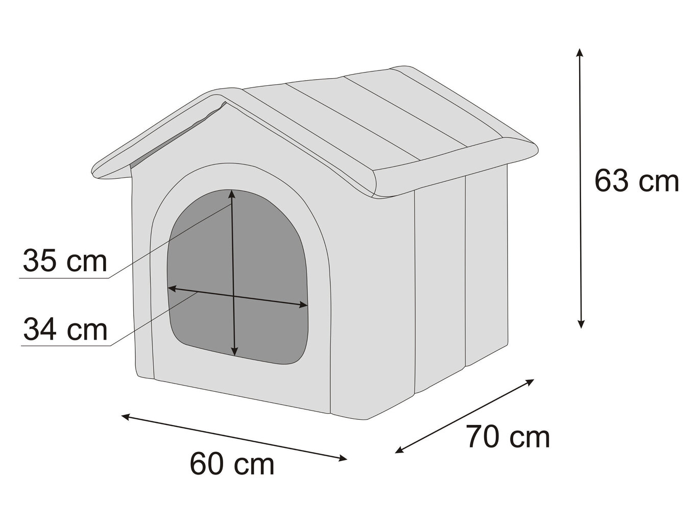 Hobbydog pesa Ash Ecolen+Graphite Oxford R5, 60x70 cm цена и информация | Pesad, asemed | hansapost.ee