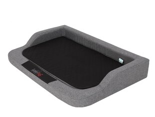 Hobbydog лежак Medico Standart Dark Grey Ekolen/Black XXL, 120x80 см цена и информация | Лежаки, домики | hansapost.ee