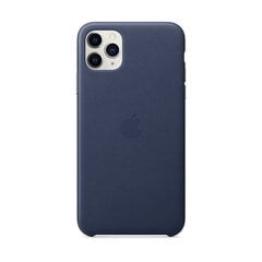 Apple iPhone 11 Pro Max Leather Cover Midnight Blue цена и информация | Чехлы для телефонов | hansapost.ee