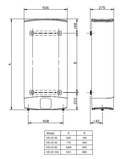 Elektriline veeboiler Ariston Velis EVO 80 hind ja info | Veeboilerid | hansapost.ee