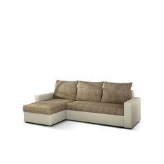 Универсальный угловой диван Livio, коричневый/кремовый цена и информация | Угловые диваны | hansapost.ee