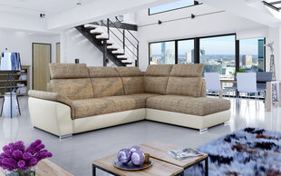 Мягкий угловой диван Loreto GD, коричневый/кремовый цена и информация | Угловые диваны | hansapost.ee