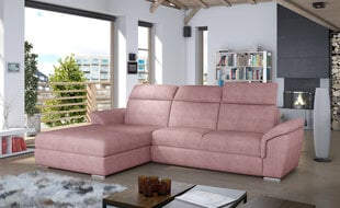 Мягкий угловой диван Trevisco, светло-розовый цена и информация | Угловые диваны | hansapost.ee
