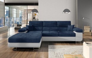 Мягкий угловой диван Armando, темно-синий/белый цена и информация | Угловые диваны | hansapost.ee
