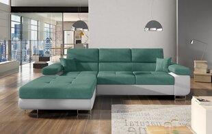 Мягкий угловой диван Armando, темно-зеленый/белый цена и информация | Угловые диваны | hansapost.ee