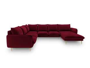 Pehme nurgadiivan Cosmopolitan Design Panoramic Vienna, punane/kuldne price and information | Corner sofas and corner sofa beds | hansapost.ee