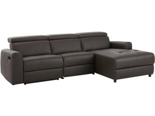 Pehme nurgadiivan Notio Living Capena, kunstnahk, pruun price and information | Corner sofas and corner sofa beds | hansapost.ee