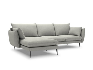 Pehme nurgadiivan Milo Casa Elio 4S, helehall/must price and information | Corner sofas and corner sofa beds | hansapost.ee