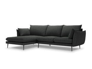 Pehme nurgadiivan Milo Casa Elio 4S, tumehall/must price and information | Corner sofas and corner sofa beds | hansapost.ee