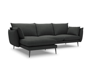 Pehme nurgadiivan Milo Casa Elio 4S, tumehall/must price and information | Corner sofas and corner sofa beds | hansapost.ee