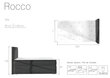 Voodi Rocco 90X200 cm, pruun цена и информация | Voodid | hansapost.ee