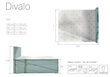 Voodi Divalo BD03, 160x200 cm, hall hind ja info | Voodid | hansapost.ee