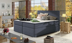 Кровать Divalo BD09, 160 x 200 см, темно синяя цена и информация | Кровати | hansapost.ee