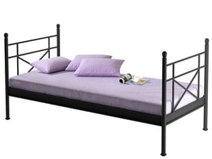 Кровать Tanja, 90х200 см, черная цена и информация | Кровати | hansapost.ee