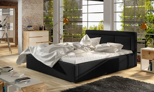 Кровать Belluno MD, 140x200 см, черная цена и информация | Кровати | hansapost.ee