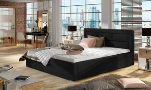 Кровать Rosano MTP, 200x200 см, черная цена и информация | Кровати | hansapost.ee