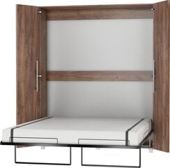 Откидная кровать Meblocross Teddy 160, 160x200 см, темно-коричневая цена и информация | Кровати | hansapost.ee