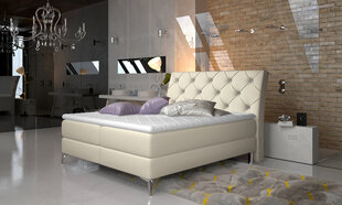Кровать NORE Adel, 160x200 см, кремовая цена и информация | Кровати | hansapost.ee