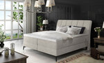 Кровать NORE Aderito, 160x200 см, светло-серый гобелен