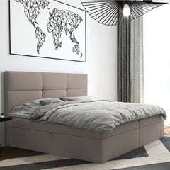 Кровать Selsey Satiri, 160x200 см, светло-розовая цена и информация | Кровати | hansapost.ee