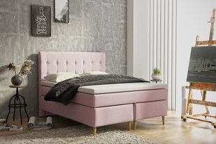 Кровать Selsey Juan 160x200 см, розовая цена и информация | Кровати | hansapost.ee