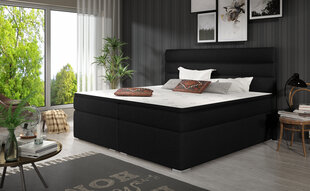 Кровать NORE Softy 160х200 см, черная эко кожа цена и информация | Кровати | hansapost.ee