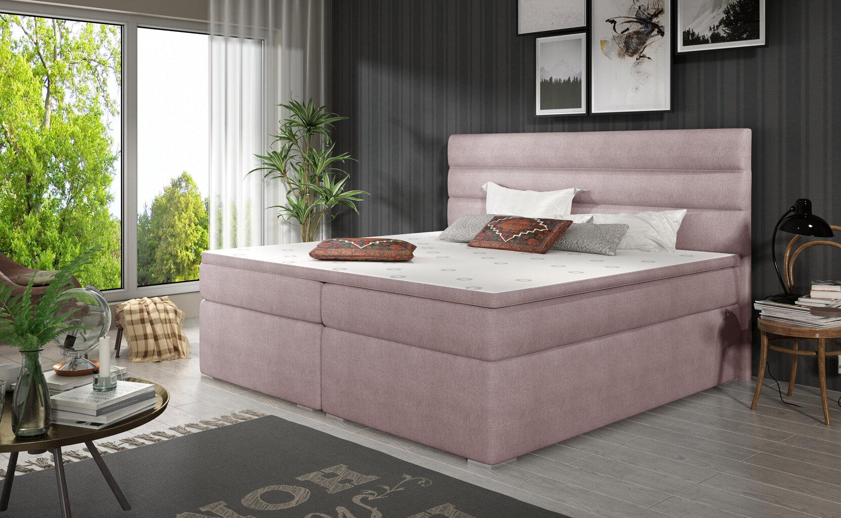 Voodi NORE Softy 160x200, roosa hind ja info | Voodid | hansapost.ee