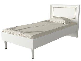 Кровать Kalune Design Ravenna, 90x190 см, белая цена и информация | Кровати | hansapost.ee