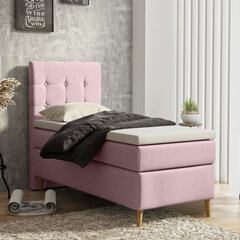 Кровать Selsey Juan 90x200см, розовая цена и информация | Кровати | hansapost.ee