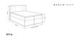 Voodi Mazzini sofas Afra 140x200 cm, heleroheline hind ja info | Voodid | hansapost.ee