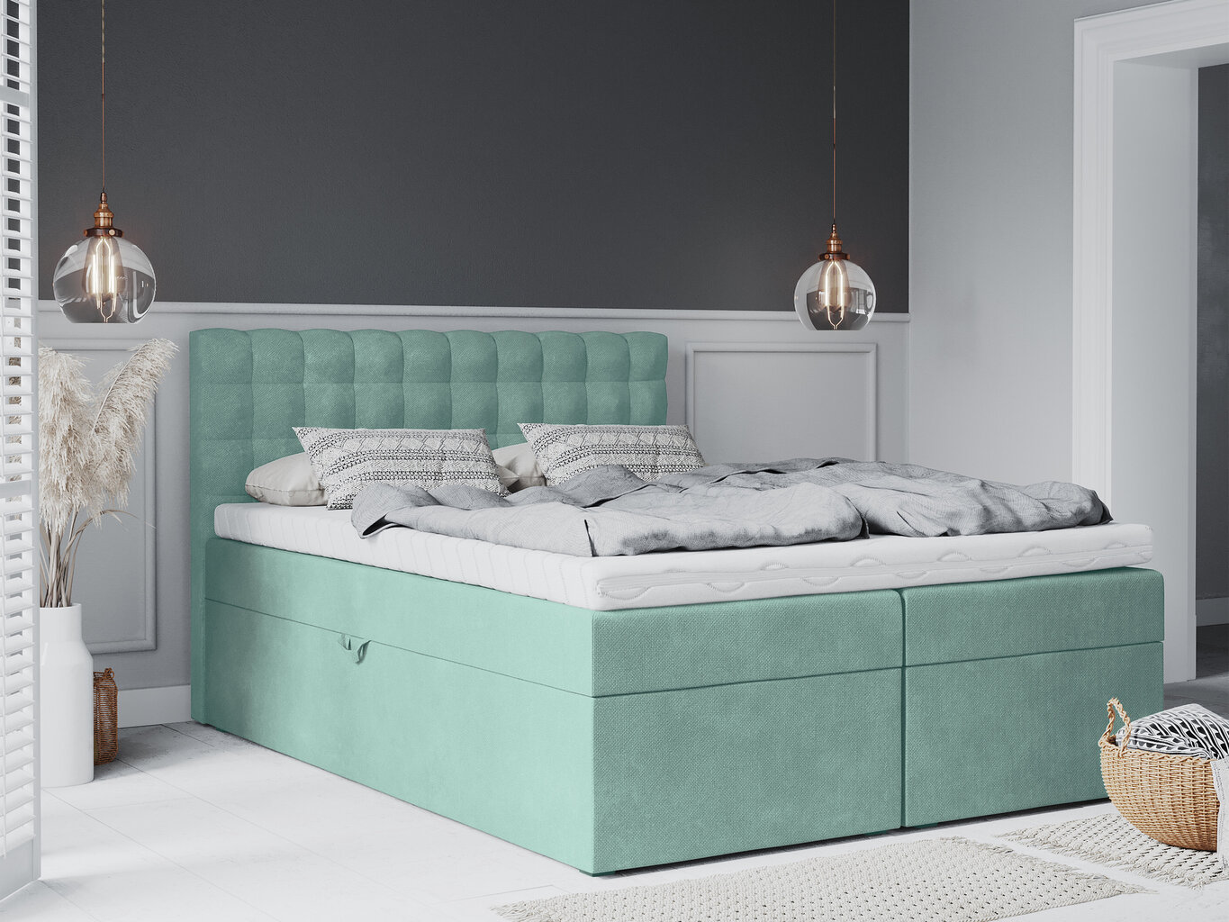 Voodi Mazzini Beds Jade 160x200 cm, heleroheline цена и информация | Voodid | hansapost.ee