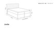 Voodi Mazzini Beds Jade 140x200 cm, tumesinine цена и информация | Voodid | hansapost.ee