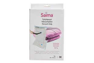 Вакуумный мешок Saima для одежды, 80x100 см цена и информация | Вешалки и мешки для одежды | hansapost.ee