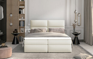 Кровать NORE Amber, 160x200 см, кремовая цена и информация | Кровати | hansapost.ee