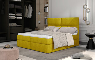 Voodi NORE Amber, 140x200cm, kollane hind ja info | Voodid | hansapost.ee