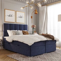 Кровать Selsey Erlar 160x200 см, темно-синяя цена и информация | Кровати | hansapost.ee